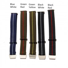 22mm French Troops Parachute Style Watch Band Elastic Fabric Nylon Watch Strap Hook Buckle for GGB100 Casio GShock GG-B100