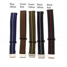22mm French Troops Parachute Style Watch Band Elastic Fabric Nylon Watch Strap Hook Buckle for GGB100 Casio GShock GG-B100