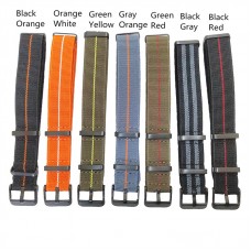22mm Nylon One Piece Watch Band Military Style Parachute Premium Striped Elastic Watch Strap for Casio GShock GWG1000 Mudmaster MasterOfG