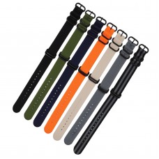 24mm HD Conversion RAF 5 Ring Nylon Watch Band Strap Metal Adapters for GGB100 Casio GShock GG-B100