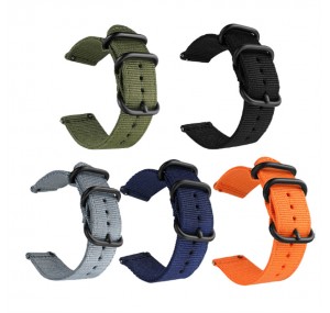 24mm 2-piece Nylon watch band strap Metal Adapters for GGB100 Casio GShock GG-B100